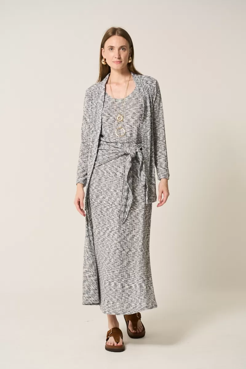 Hidrogênio - GODDESS SKIRT WITH BELT TO TIE GRAY - 20389030