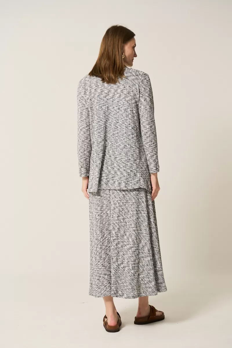 Hidrogênio - GODDESS SKIRT WITH BELT TO TIE GRAY - 20389030