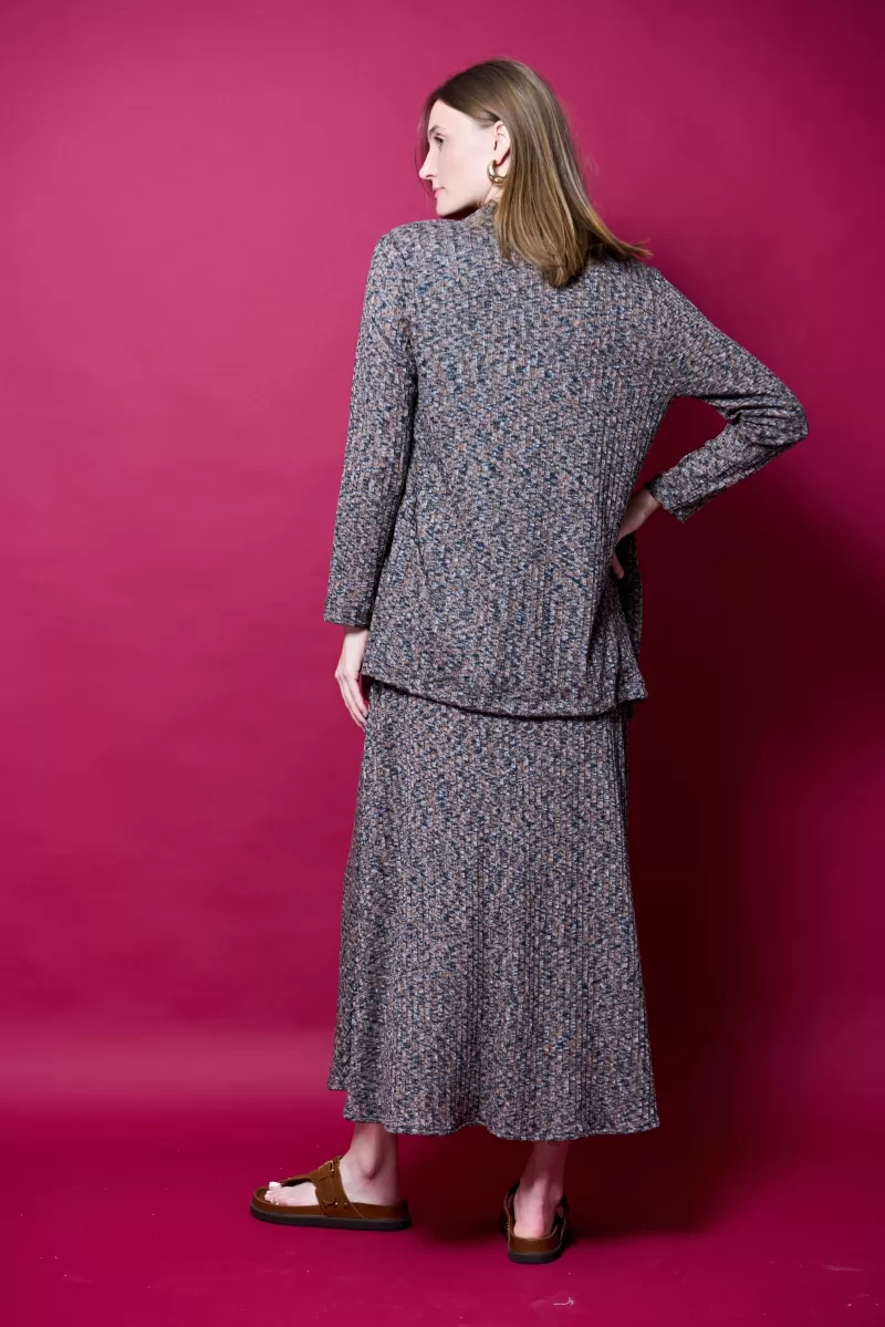 Hidrogênio - GODDESS SKIRT WITH BELT TO TIE BROWN - 20389031