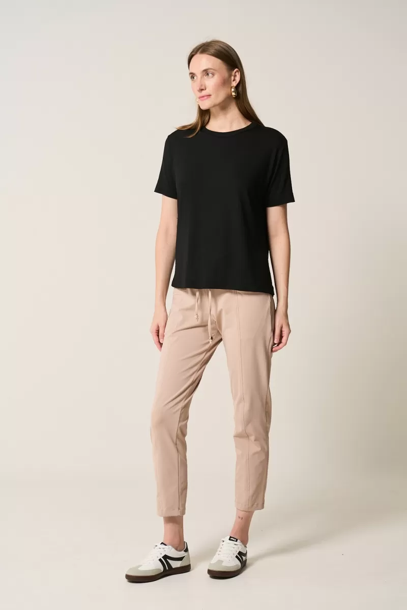 Hidrogênio - CAMISETA AMPLA TRICOT PRETO - 20371001