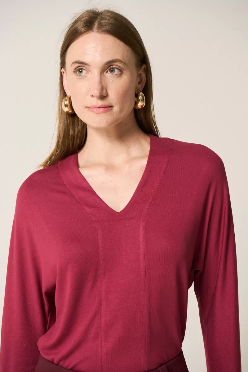 Hidrogênio - BROAD V-NECK OVERSIZED BLOUSE - 20375097