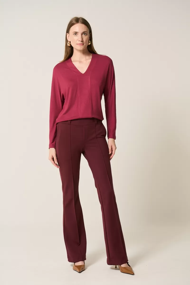 Hidrogênio - BROAD V-NECK OVERSIZED BLOUSE - 20375097