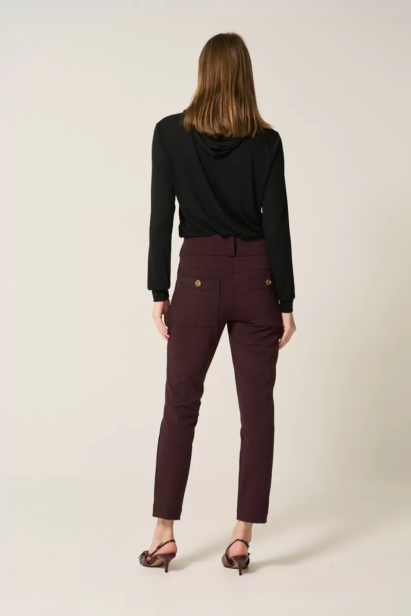 Hidrogênio - BLACK KNITTED HOODED TOP - 20363001