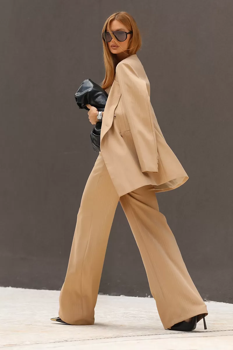 Dot Clothing - Max Blazer Dot Clothing Beige Pinstripe - 2684BEGE