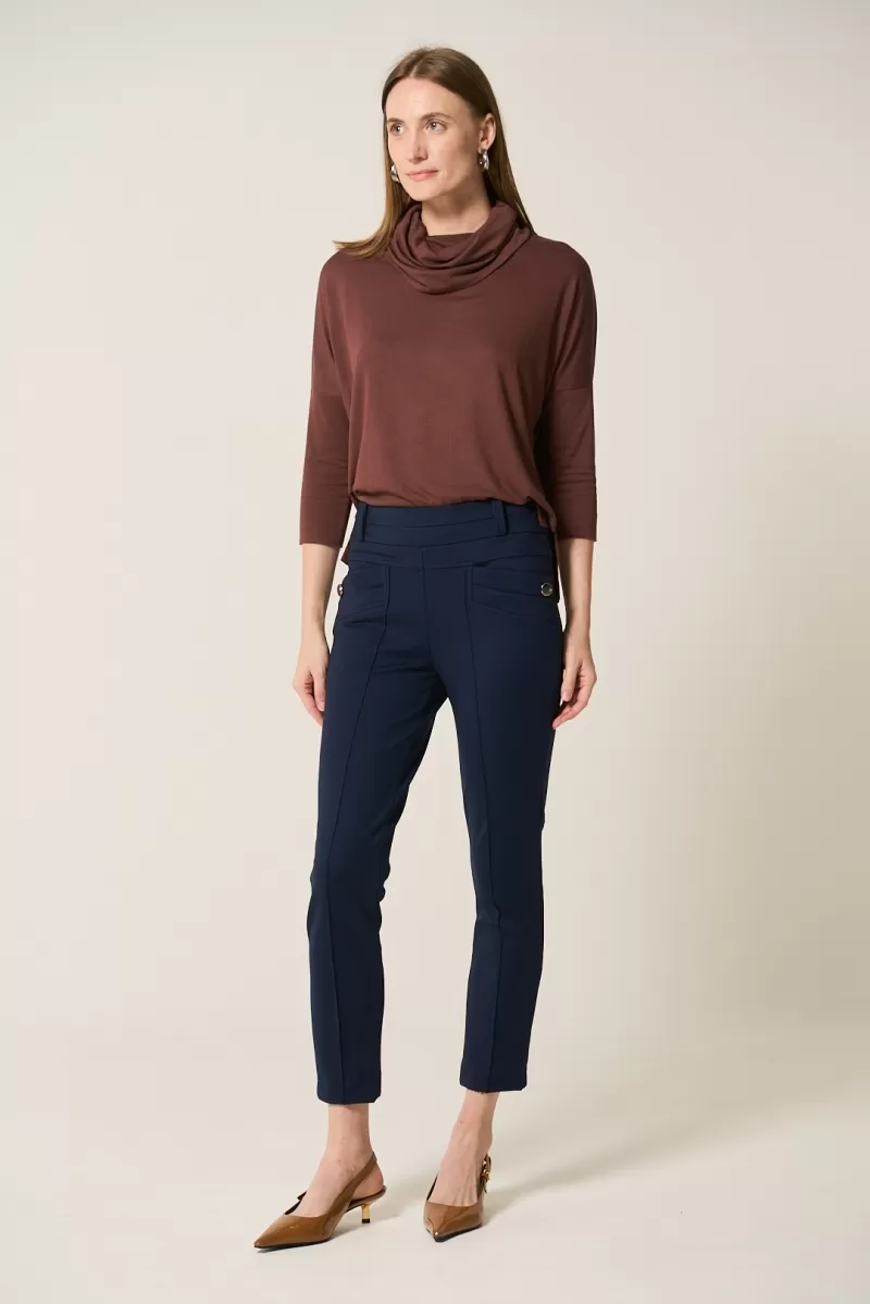 Hidrogênio - BLUSA QUADRADA C/ GOLA BOBA NUTELLA - 20336276