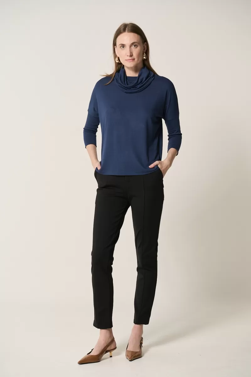 Hidrogênio - BLUSA QUADRADA C/ GOLA BOBA MARINHO - 20336004