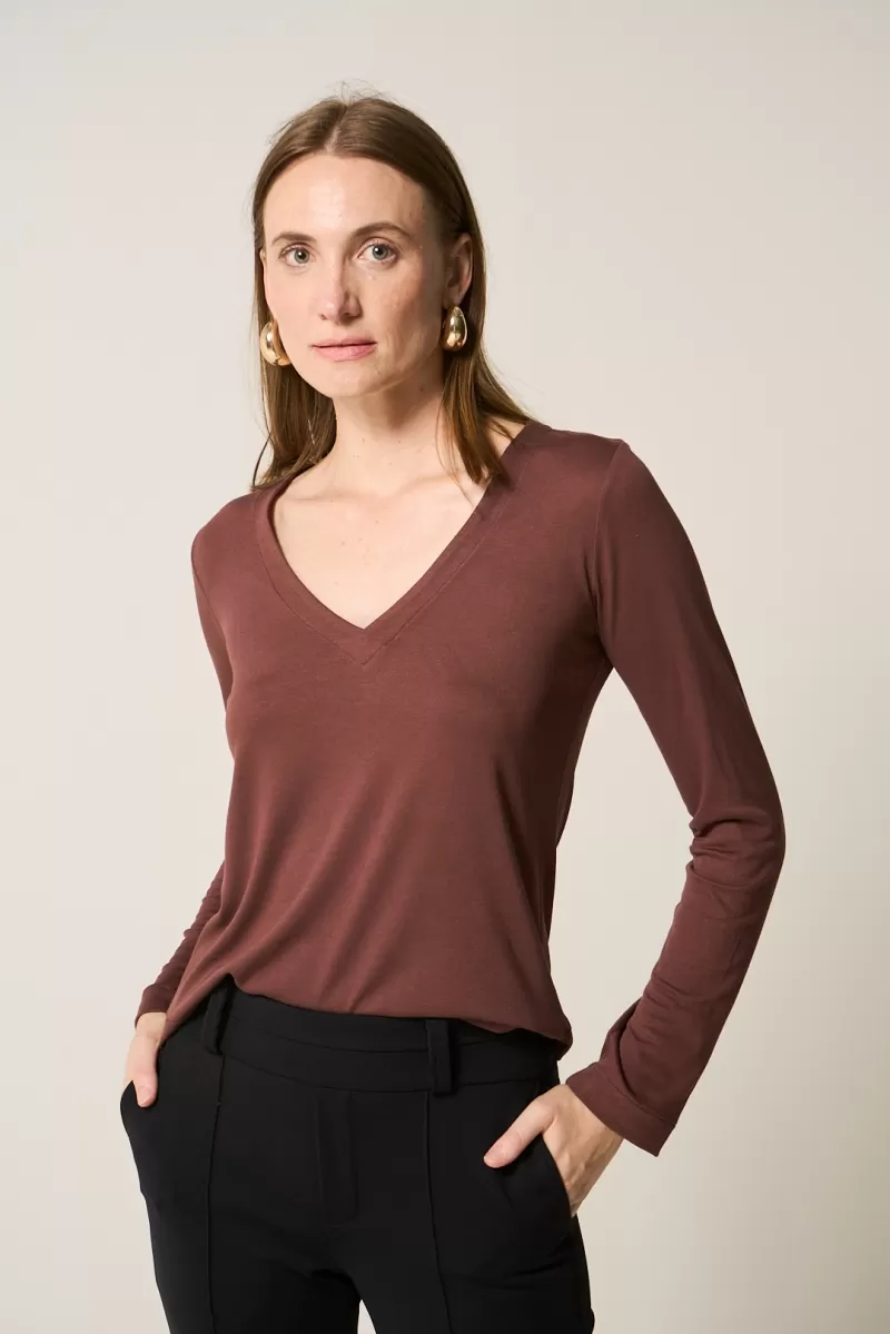 Hidrogênio - NUTELLA LONG SLEEVE V-NECK BLOUSE - 20362276