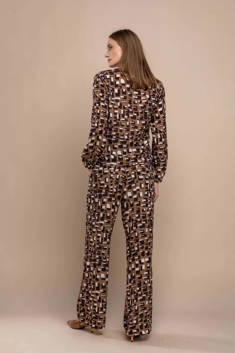 Hidrogênio - BLOUSE WITH PUFFED SLEEVES AND PRINTED BOW - 20443110