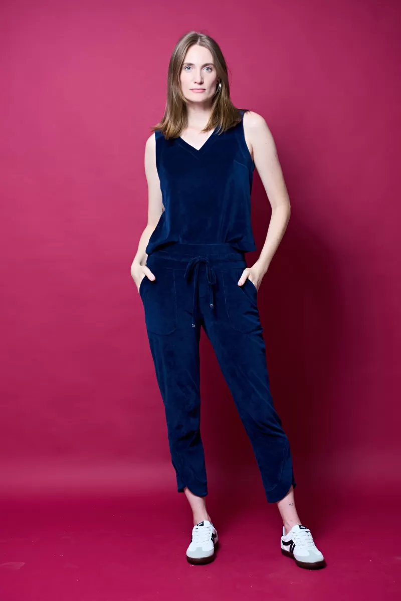 Hidrogênio - NAVY AMELIA OVERSIZED JOGGER PANTS - 20370004