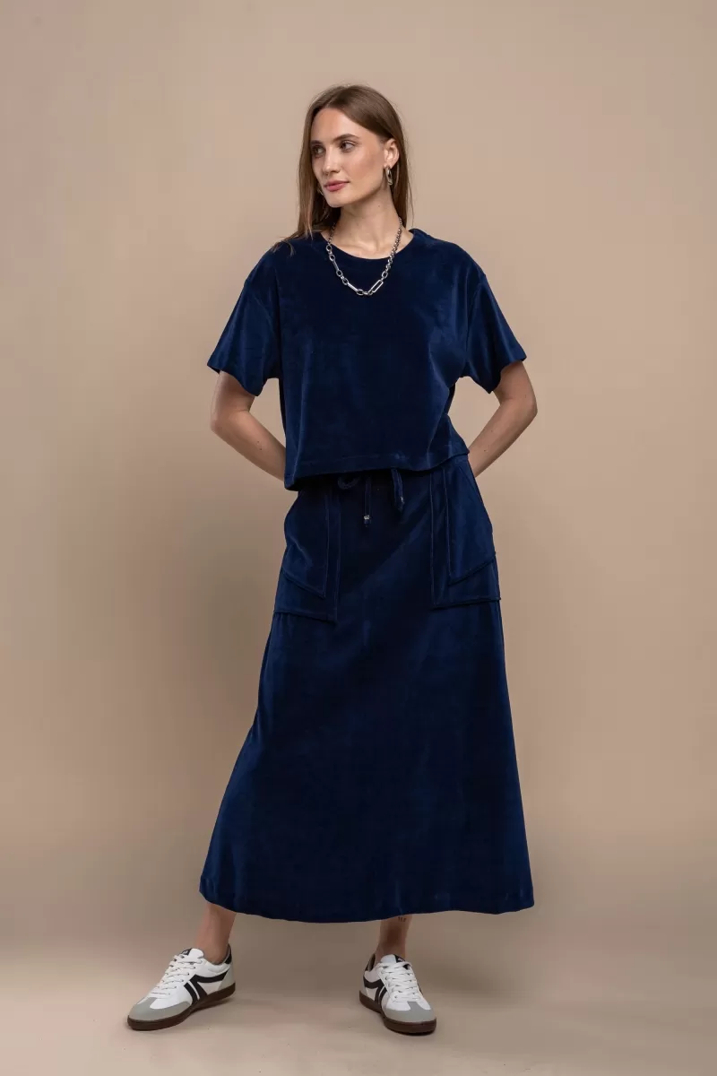 Hidrogênio - CAMISETA CROPPED MARINHO - 20372004