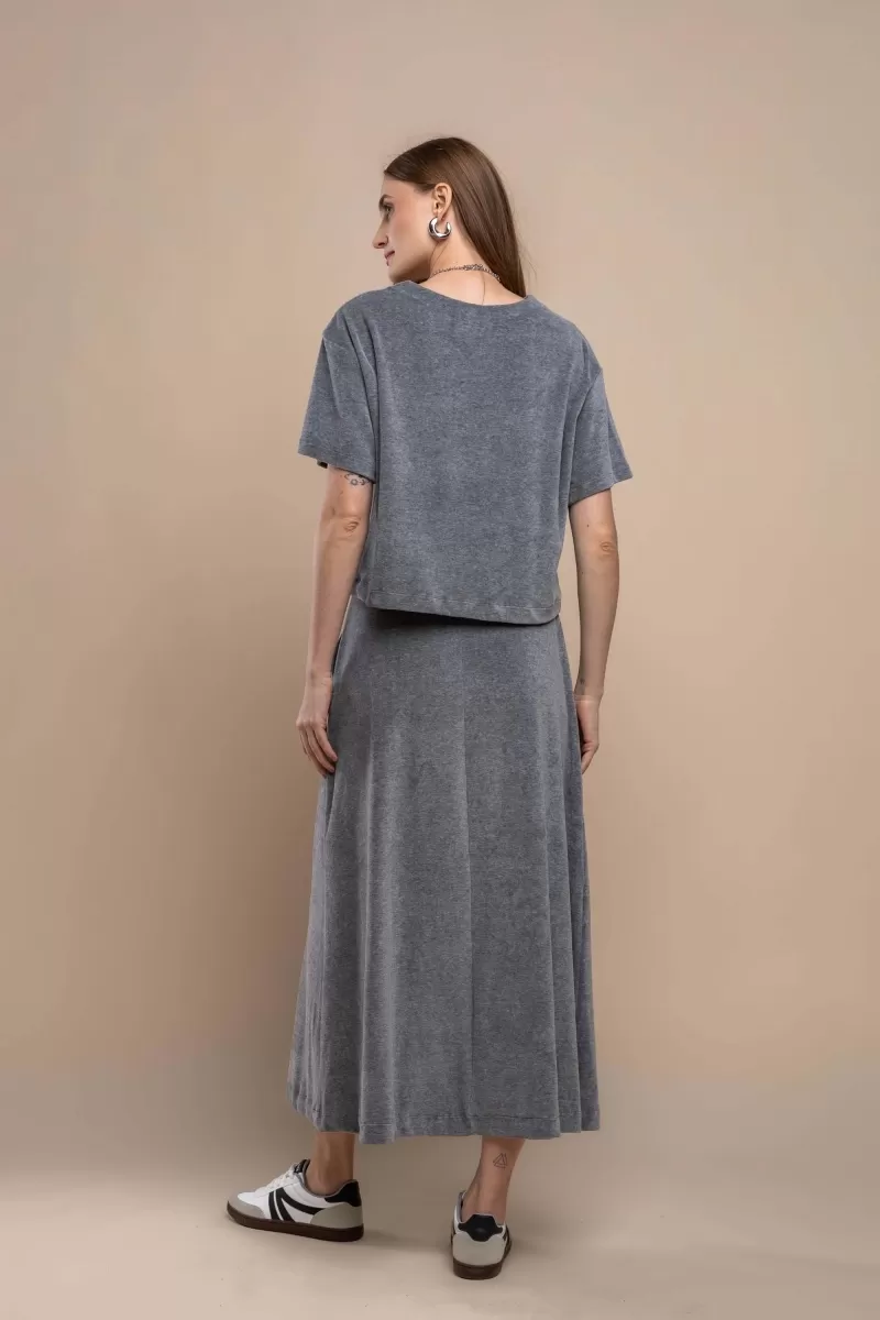 Hidrogênio - CAMISETA CROPPED MESCLA - 20372014