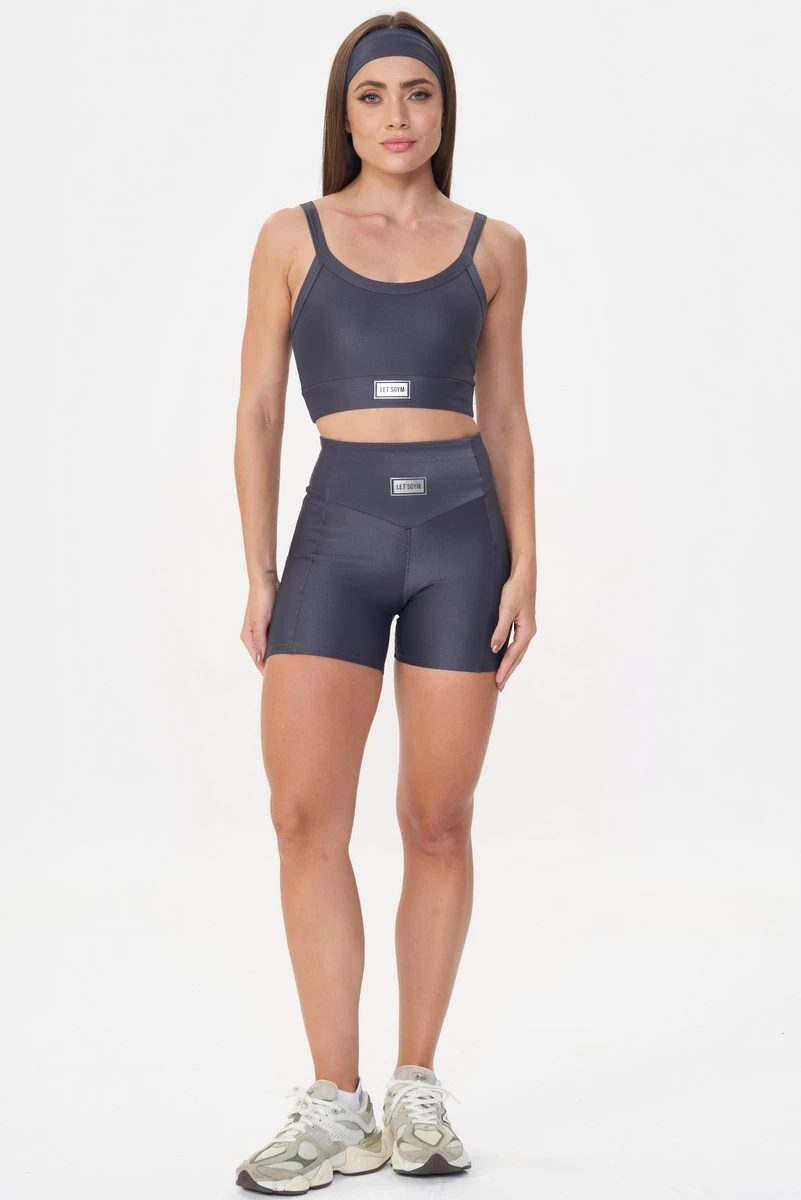 Lets Gym - Shorts Bright Grafite - 2143BGF