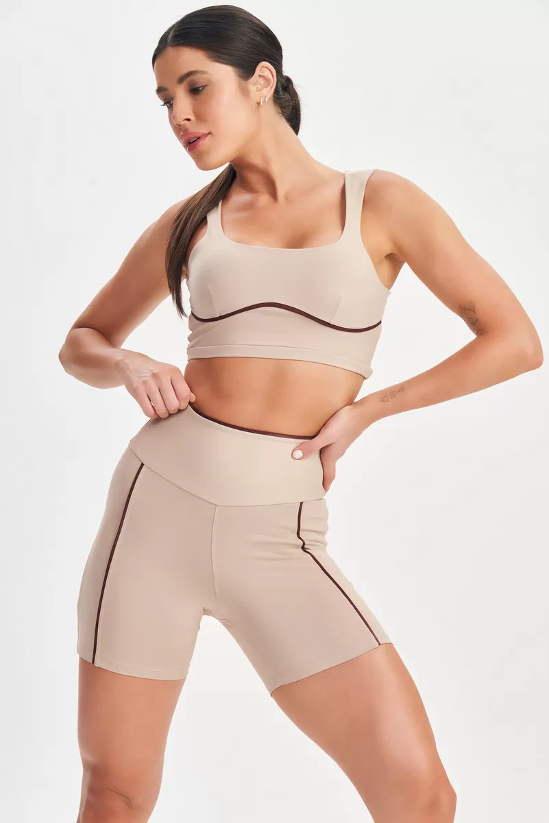 Lets Gym - Shorts Estilous Nude - 2571ND