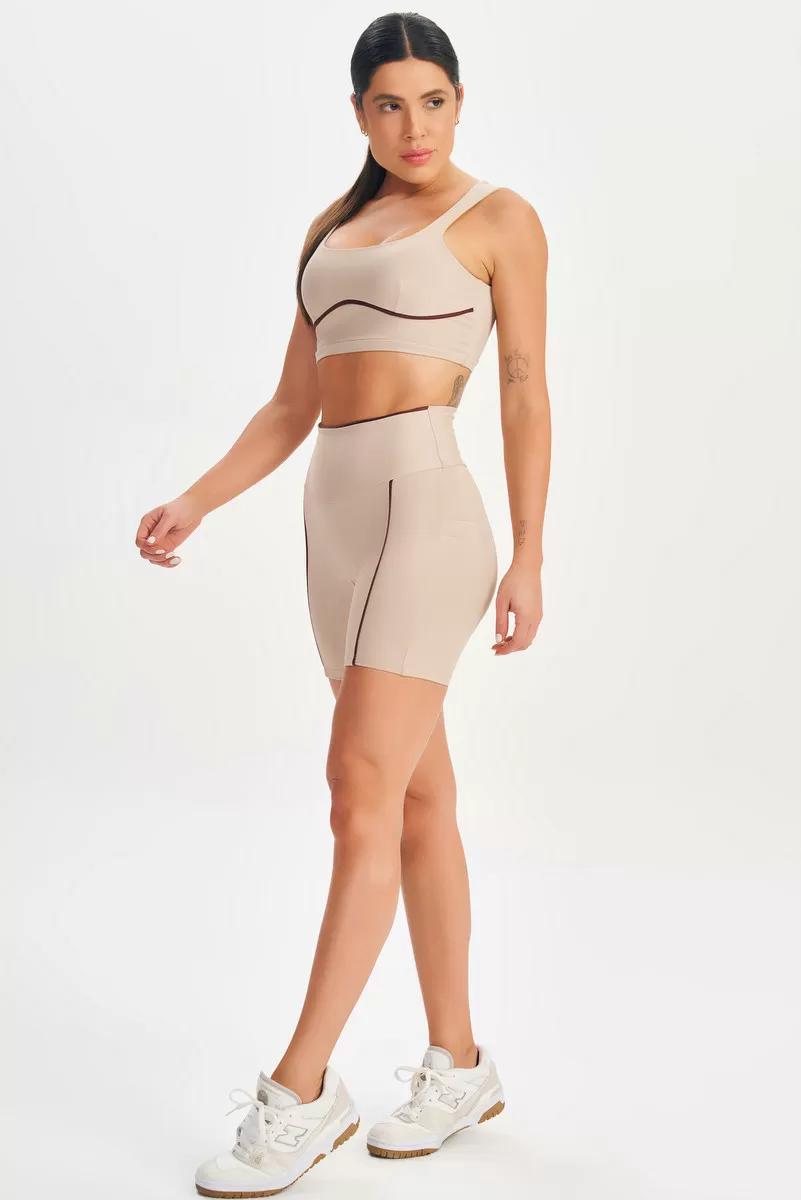 Lets Gym - Shorts Estilous Nude - 2571ND