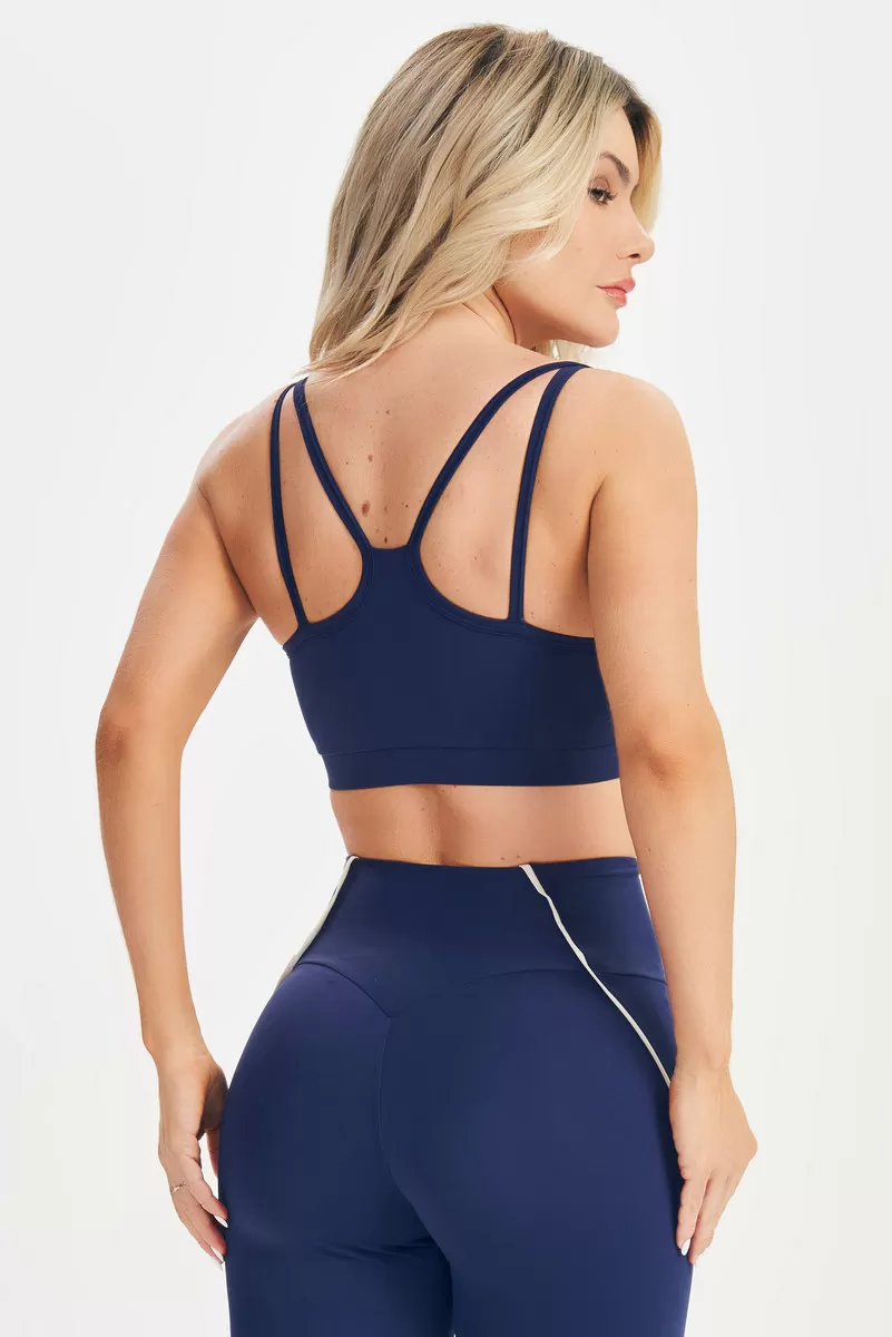 Lets Gym - Lets Basic Navy Blue Top - 2579AZM
