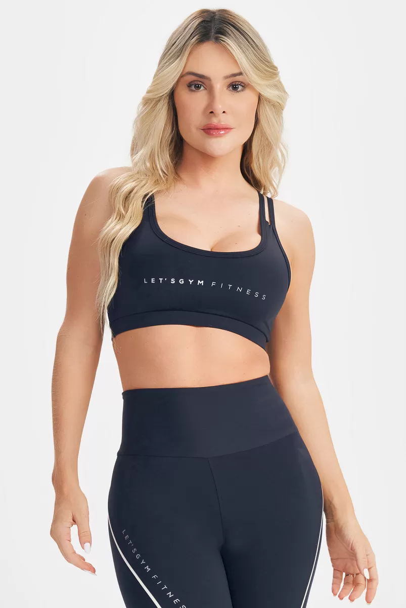 Lets Gym - Top Lets Basic Preto - 2579PT