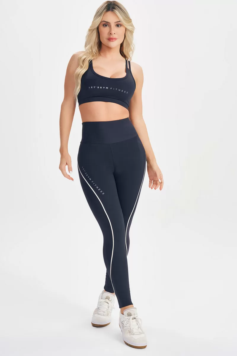 Lets Gym - Lets Basic Black Leggings - 2580PT