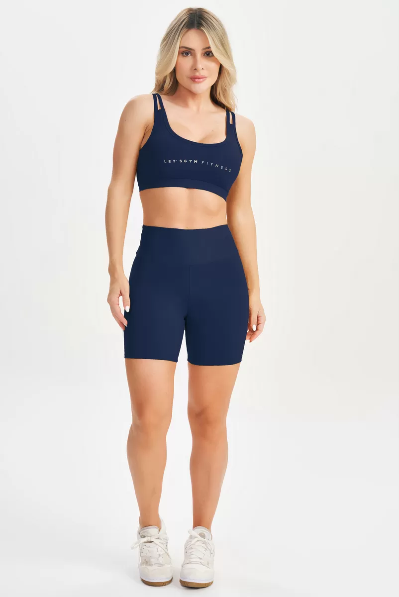 Lets Gym - Shorts Lets Basic Azul Marinho - 2581AZM
