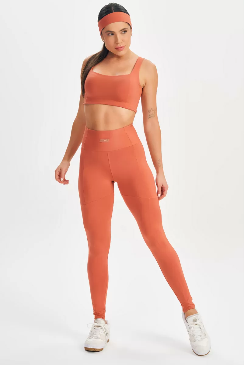 Lets Gym - Legging Push Terracota - 2604TR