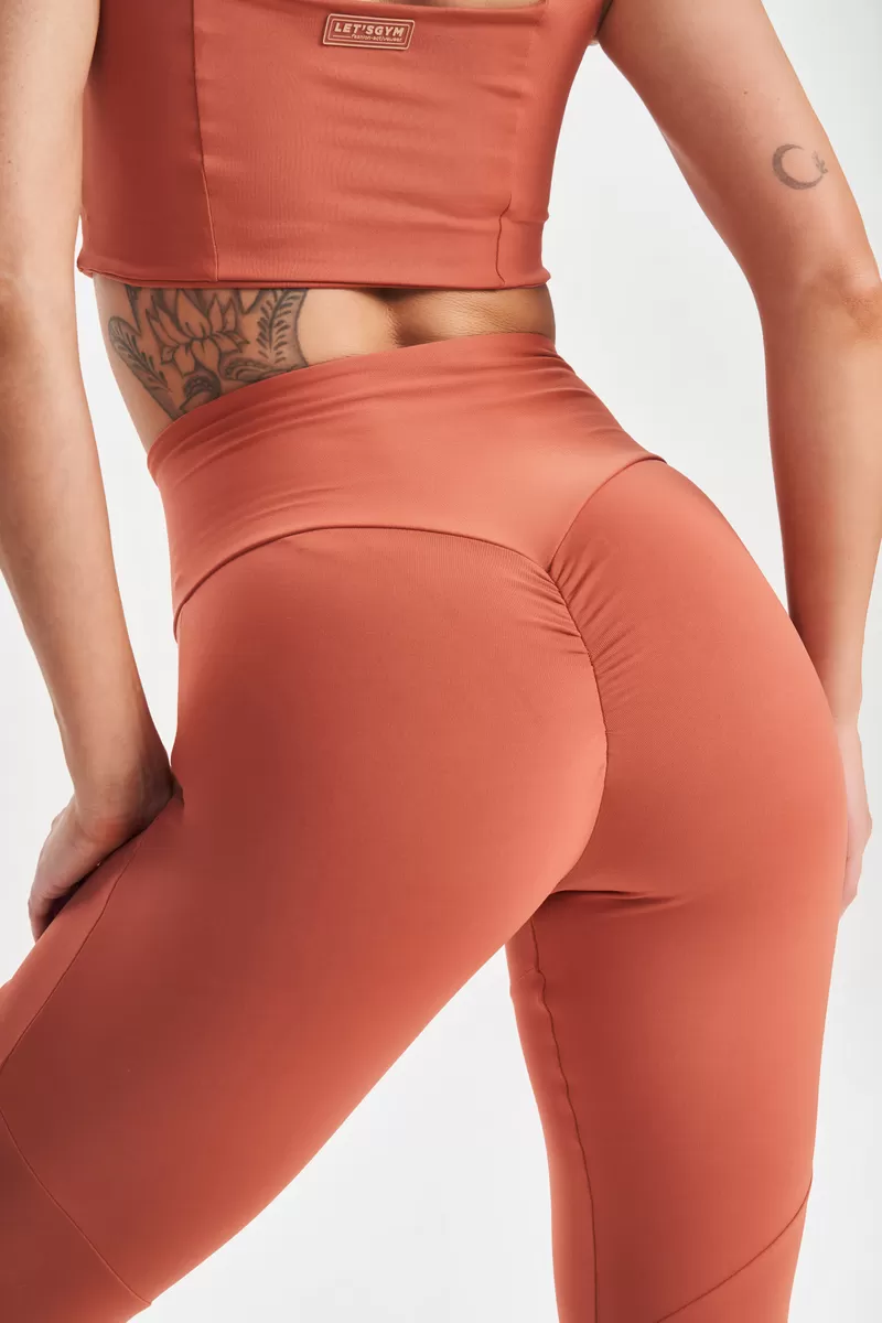 Lets Gym - Legging Push Terracota - 2604TR