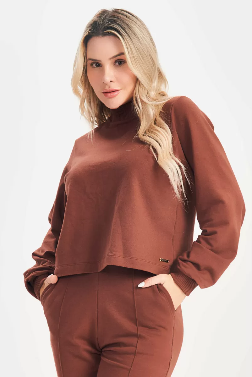 Lets Gym - Brown Core Blouse - 2608MR