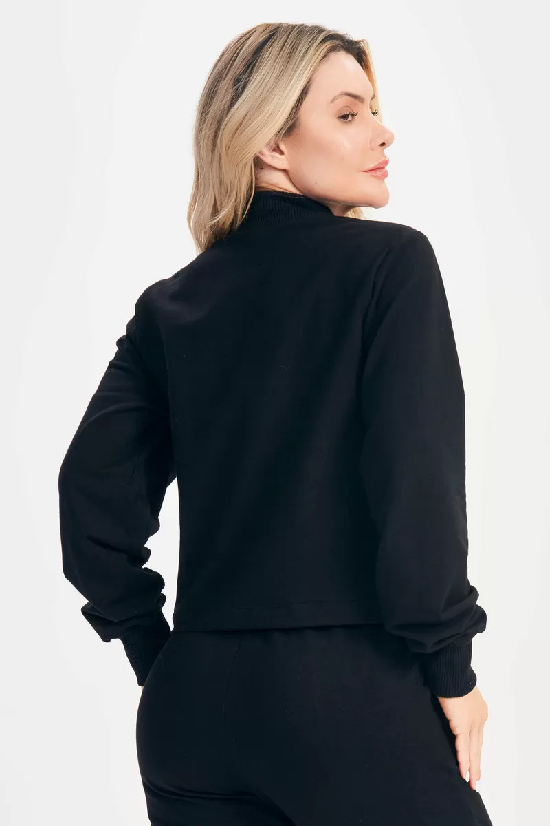 Lets Gym - Black Core Blouse - 2608PT