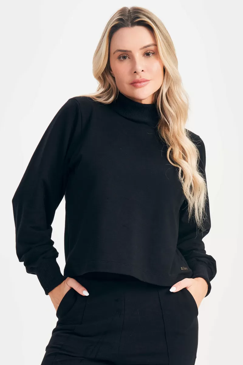 Lets Gym - Black Core Blouse - 2608PT