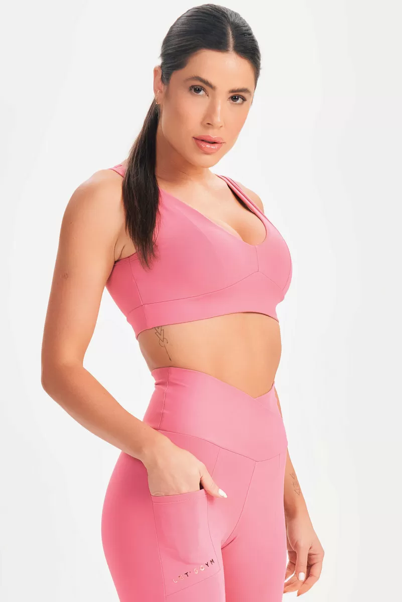 Lets Gym - Top Mellow Rosa Vintage - 2613RV