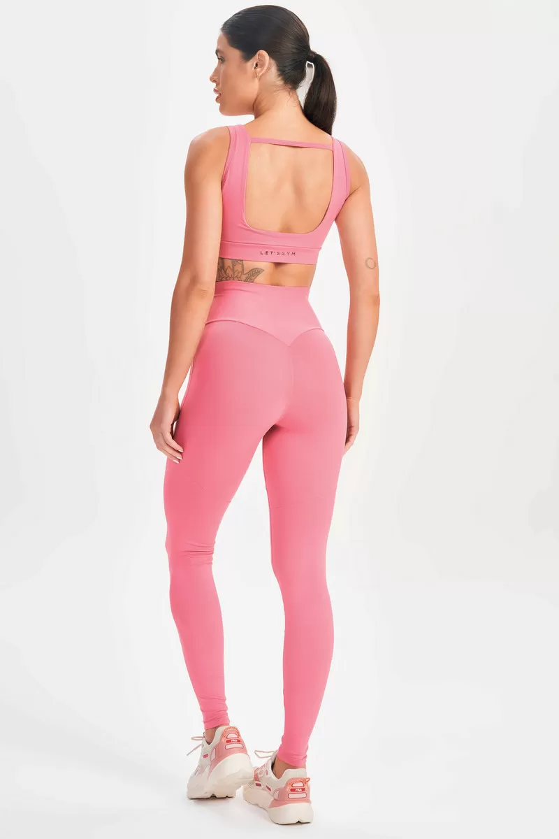 Lets Gym - Vintage Pink Mellow Leggings - 2614RV