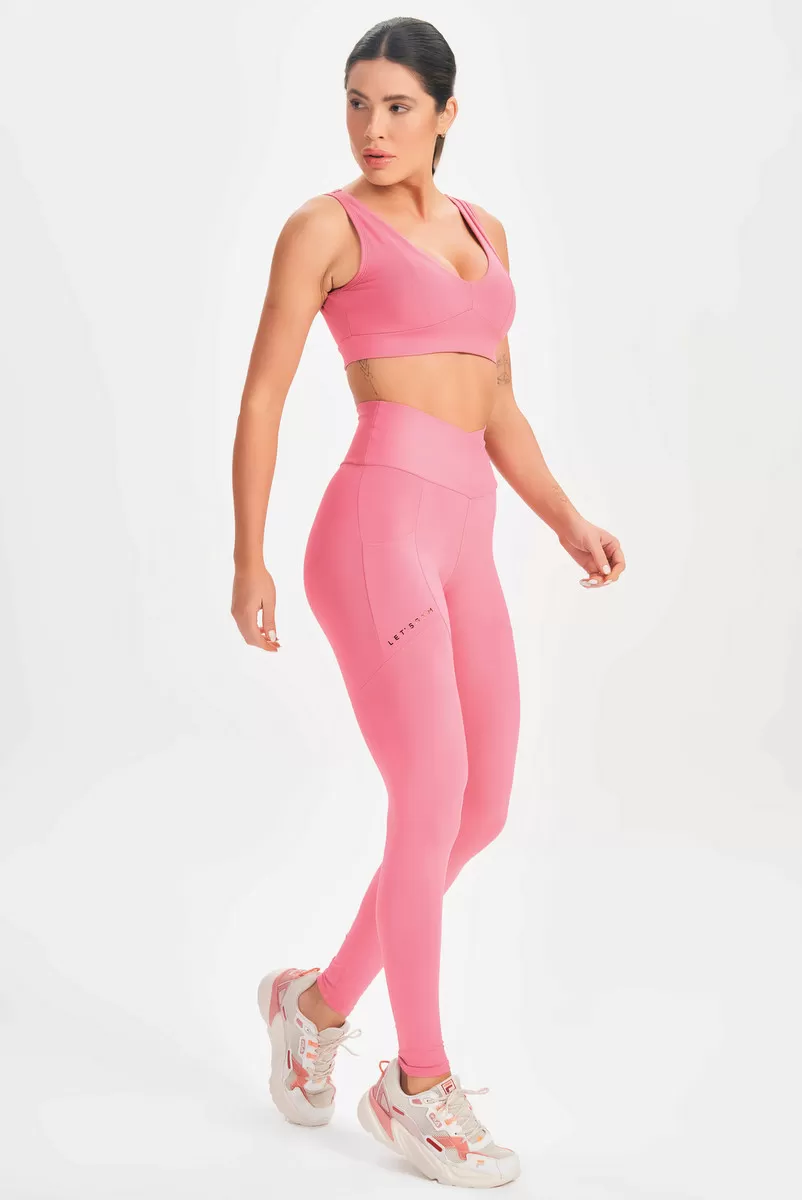 Lets Gym - Vintage Pink Mellow Leggings - 2614RV