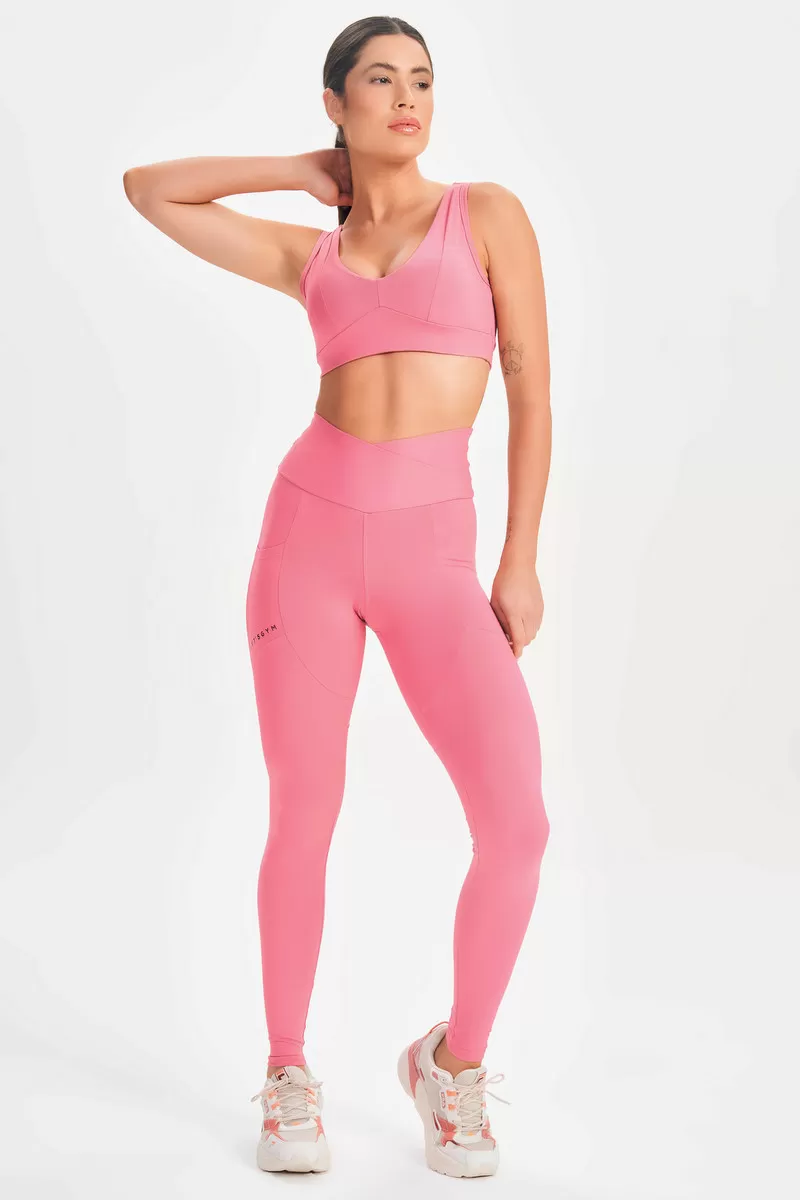 Lets Gym - Vintage Pink Mellow Leggings - 2614RV