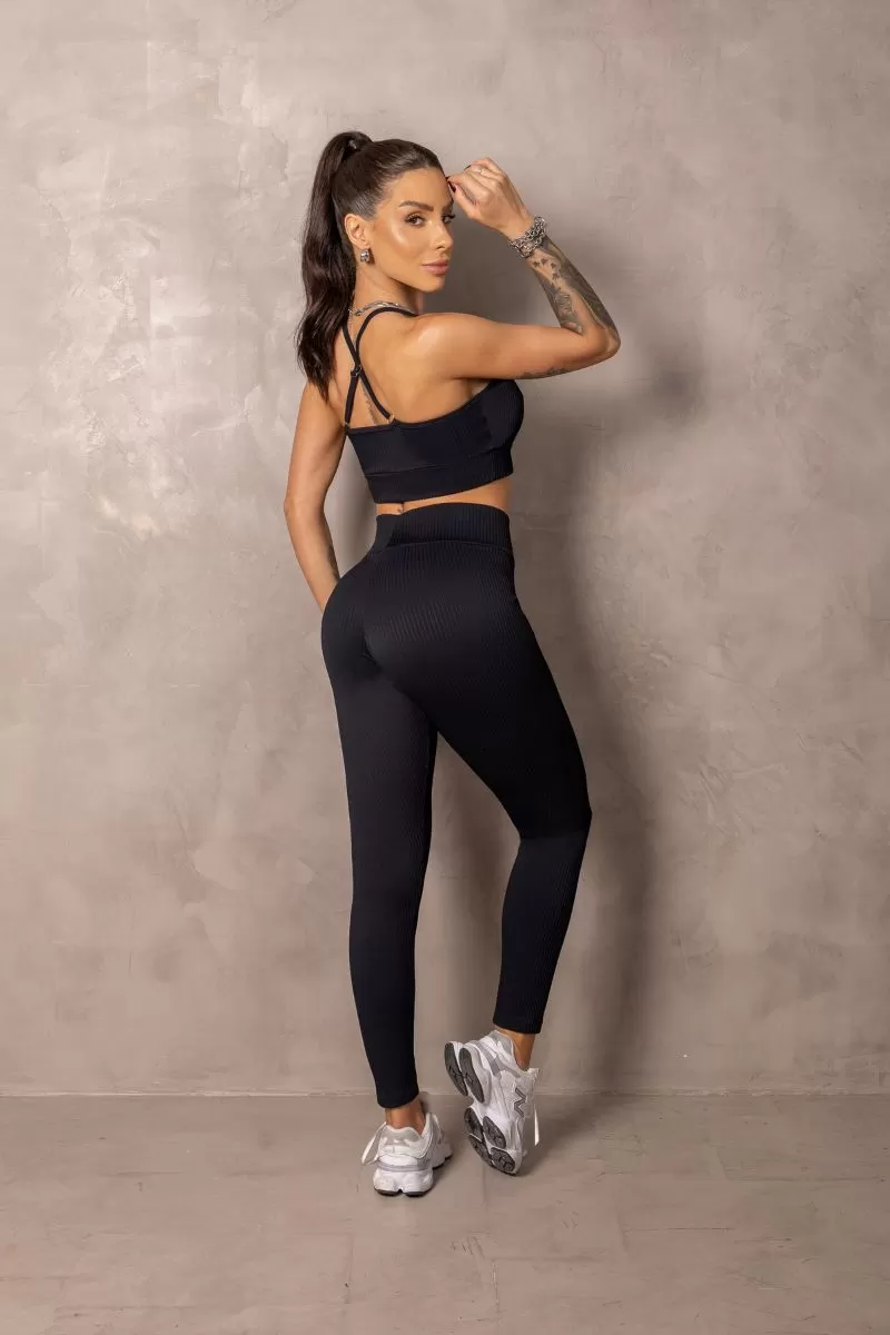 Hipkini - Top Runner Preto com Emborrachado - 33331098