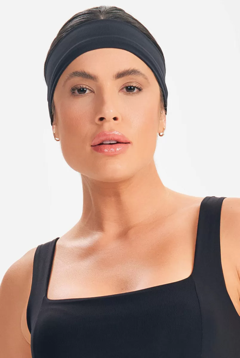 Lets Gym - Faixa de Cabelo Push Preto - 2631PT