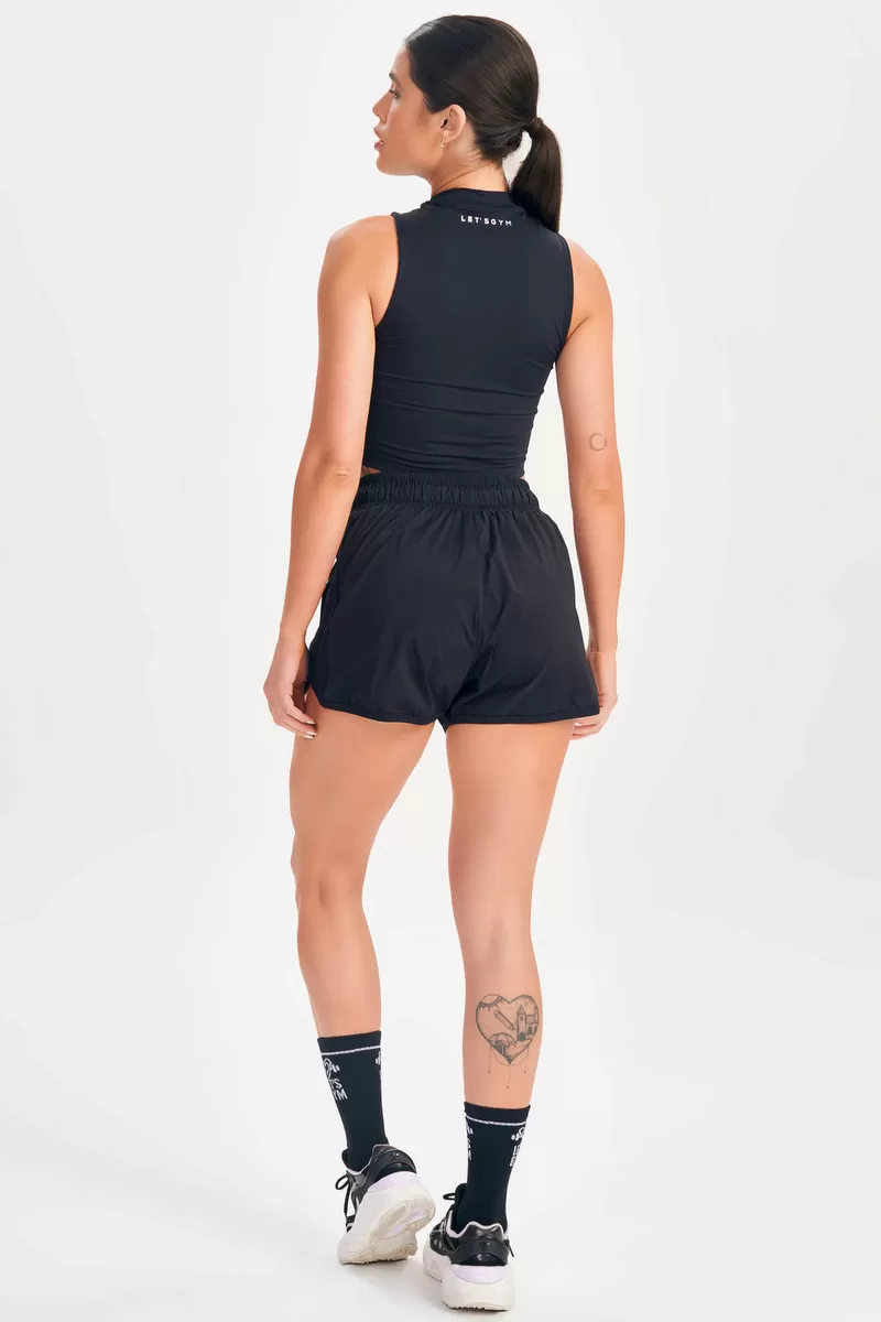 Lets Gym - Cropped Up Preto - 2645PT