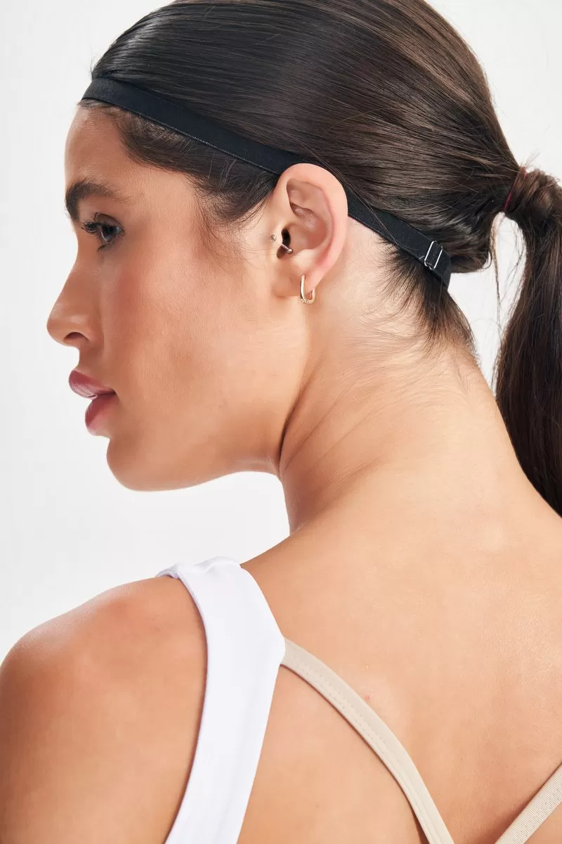 Lets Gym - Elástico de Cabelo Run Fusion Preto - 2672PT