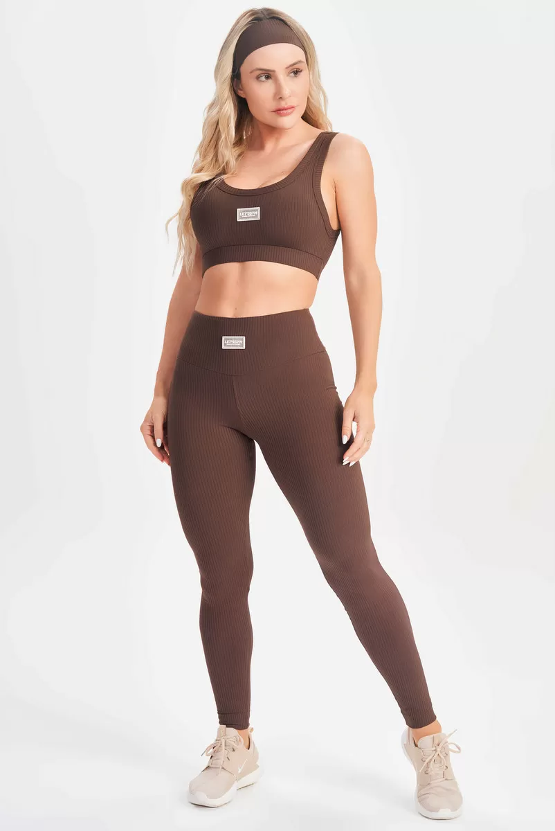 Lets Gym - Top Comfort Rib Coffee - 2677CF