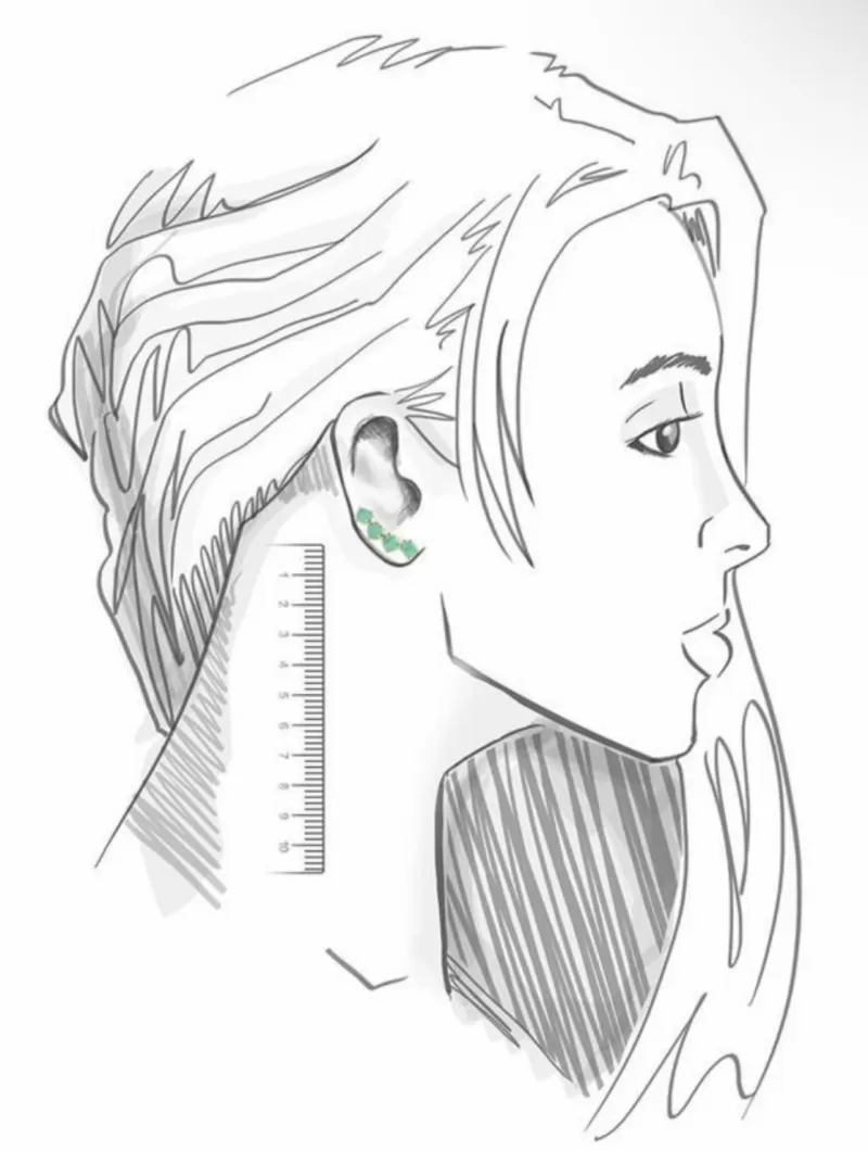 Mikabe - Brinco Ear Cuff Turmalina - MK2035