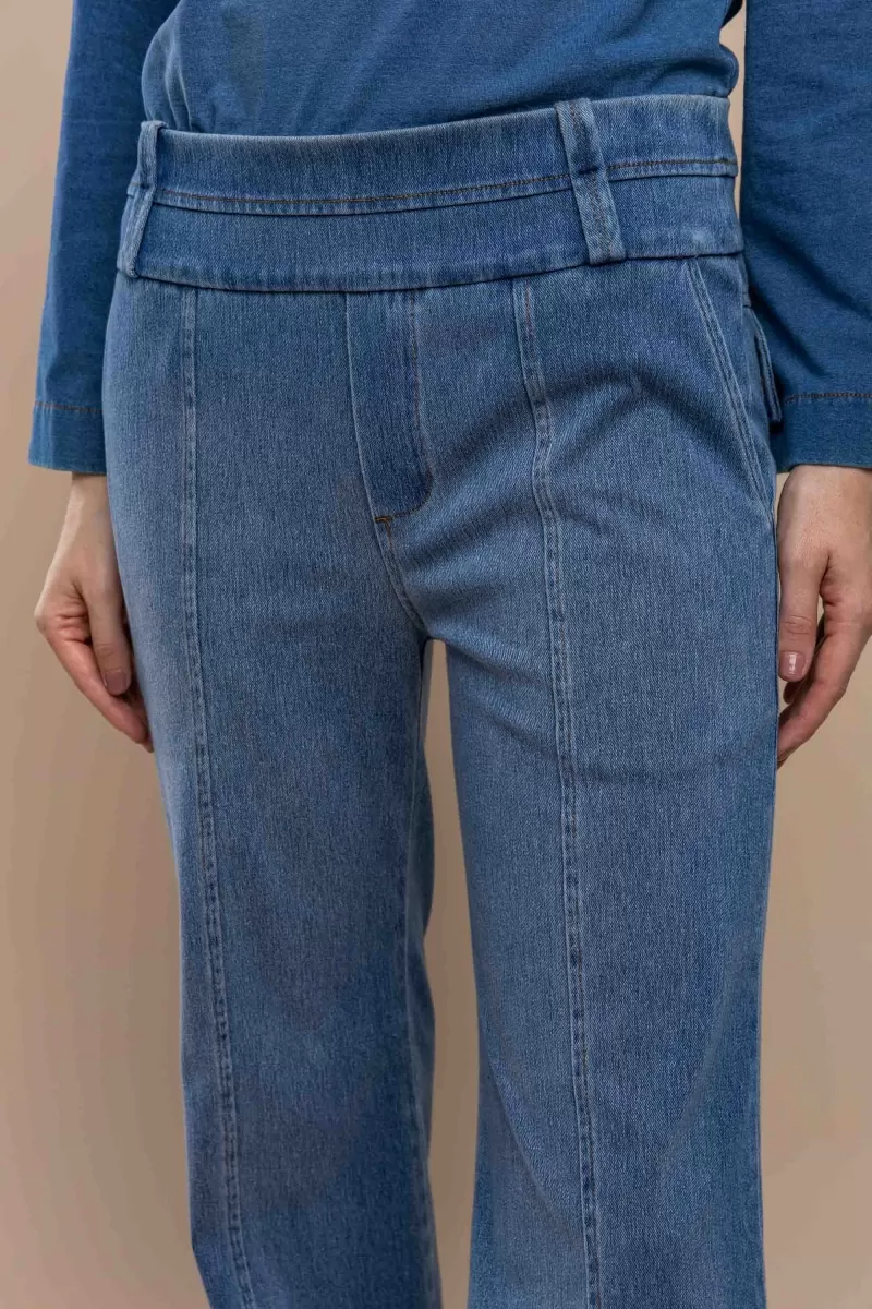 Hidrogênio - STRAIGHT PANTS WITH LAPEL IVETE JEANS - 20418042