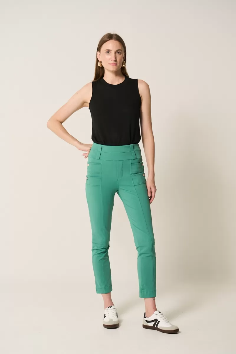 Hidrogênio - FISHERMAN PANTS WITH CARMEM GREEN LAPELS - 20321009