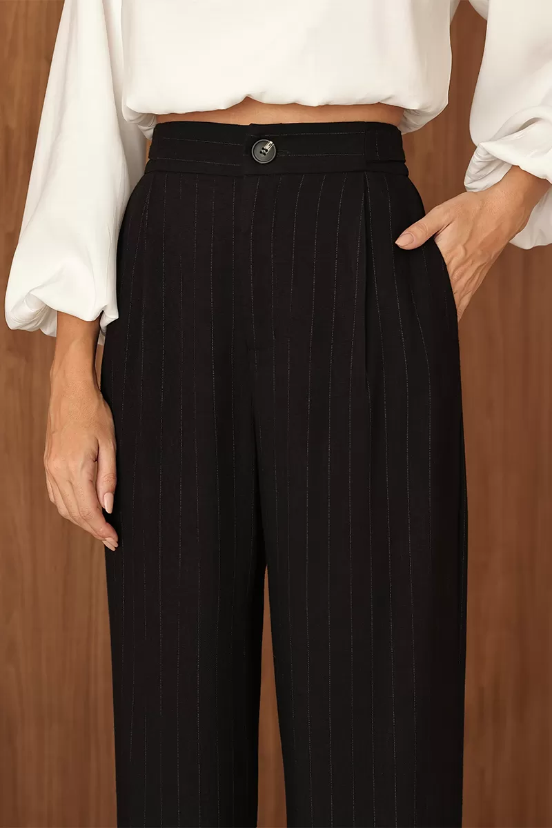 Dot Clothing - Pants Pantalona Dot Clothing Pinstripe Black - 2690PRETO