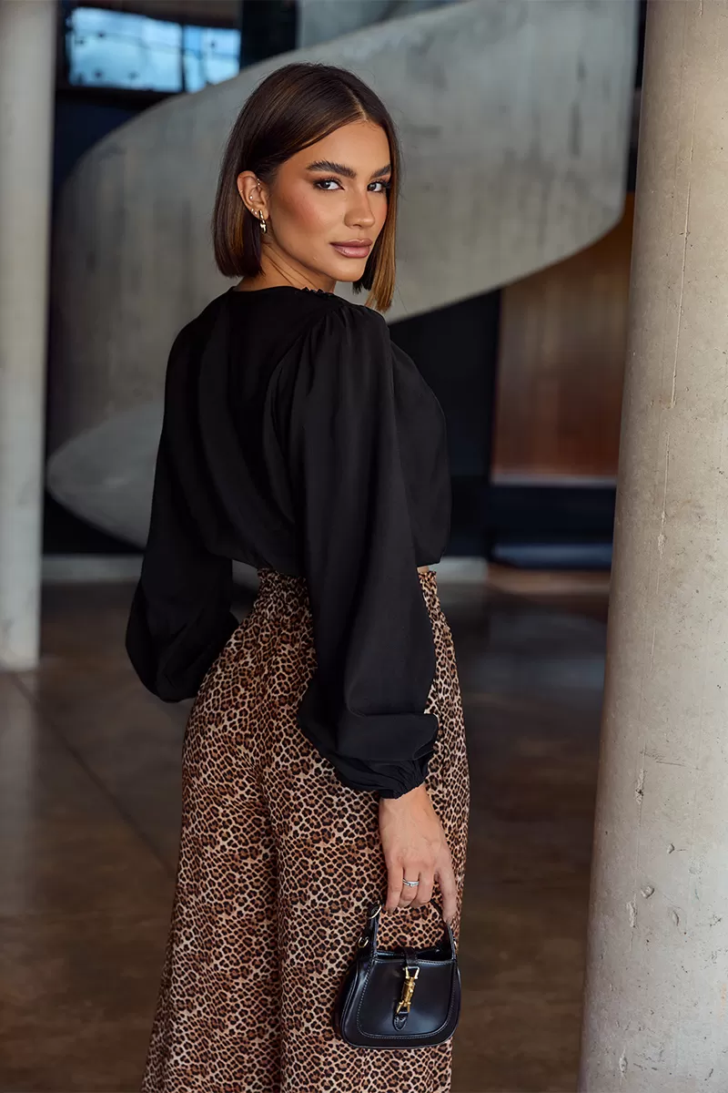 Dot Clothing - Blusa Manga Balonê Dot Clothing Preto - 2714PRETO