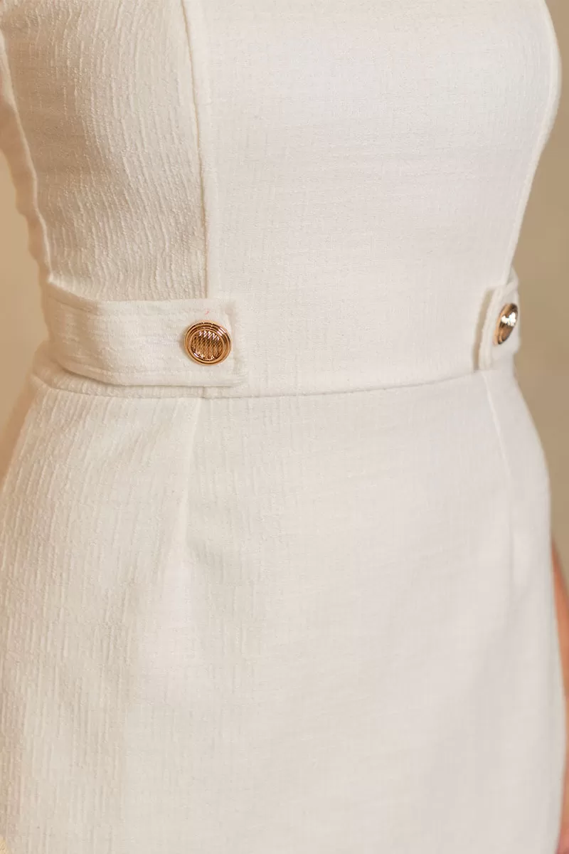 Miss Misses - Vestido Dulce Off white - 54564030