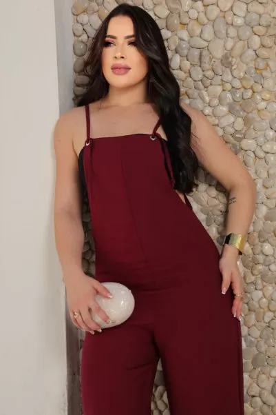 AS8 - Macacão Luciana Vinho - TM2001