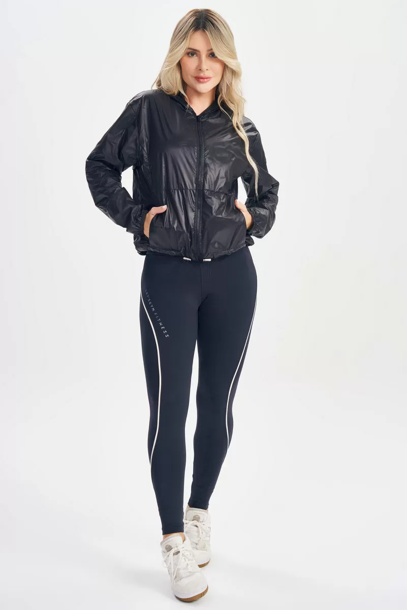 Lets Gym - Jaqueta Lets Basic Preto - 2621PT