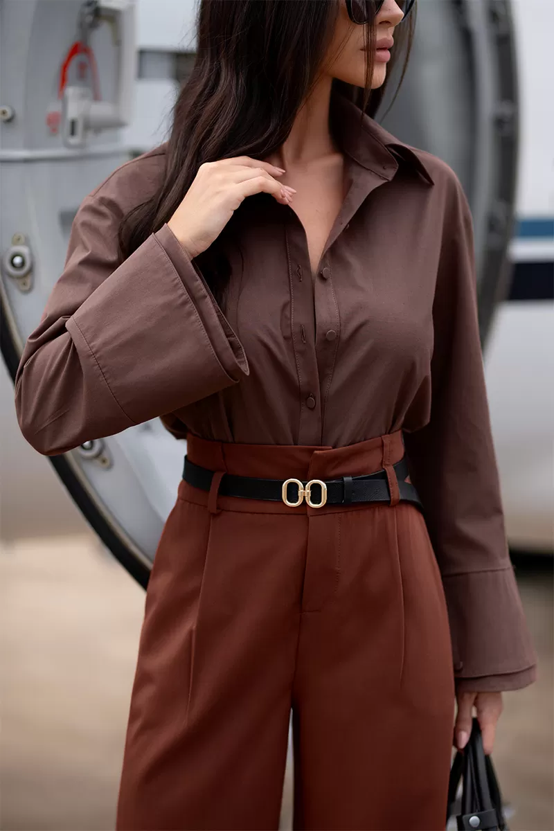 Dot Clothing - Pants Dot Clothing Tailoring Brown - 2727MARROM