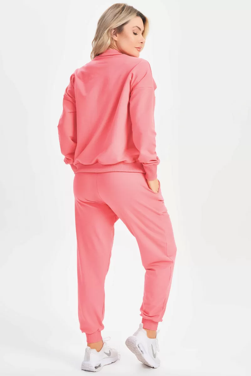 Lets Gym - Pink Relaxed Jogger Pants - 2633RO