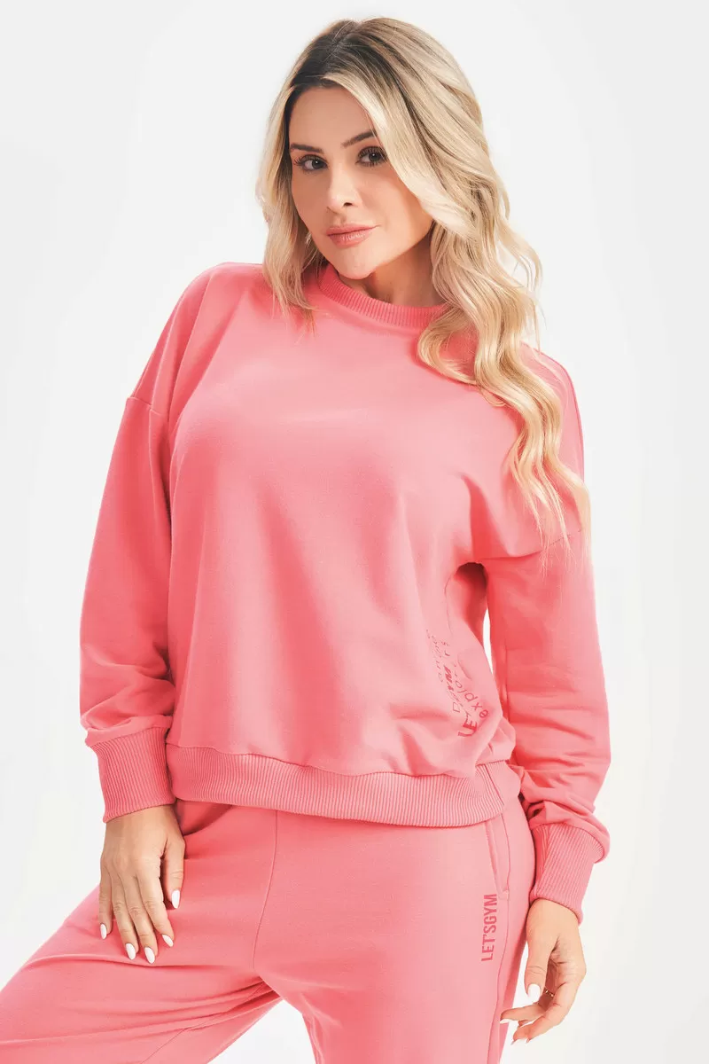 Lets Gym - Pink Relaxed Jogger Pants - 2633RO