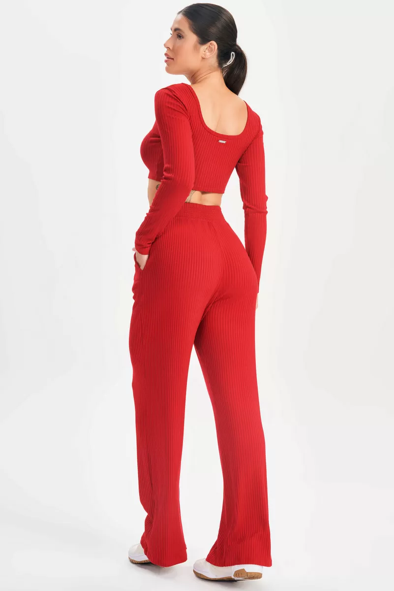 Lets Gym - Cropped Sweetie Marsala - 2630MS