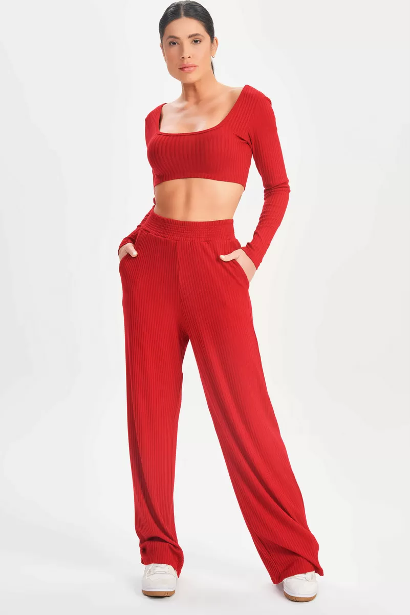 Lets Gym - Cropped Sweetie Marsala - 2630MS