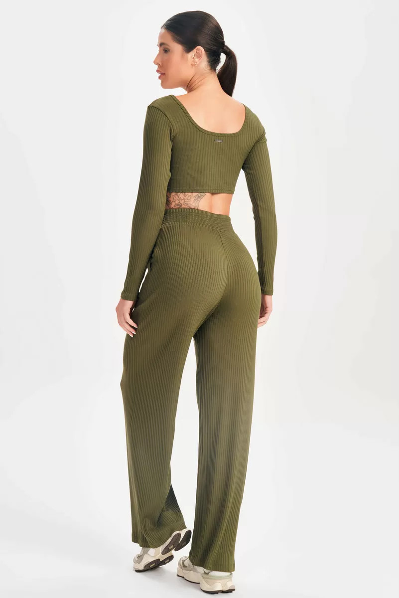 Lets Gym - Green Sweetie Crop Top - 2630VD